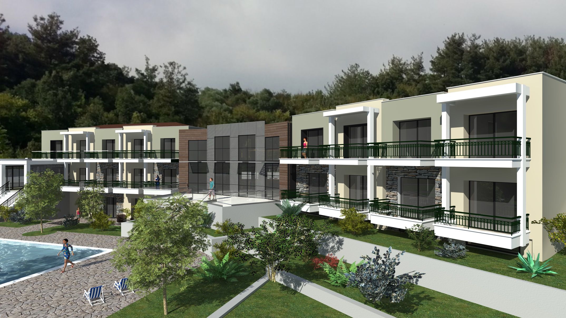 Building expansion of hotel unit in Potamia, Thassos